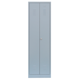 Mehrzweckspind, 2 Abteile, H 1800 x B 500 x T 500 mm, lichtgrau - KONFIGURIERBAR