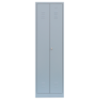 Mehrzweckspind, 2 Abteile, H 1800 x B 500 x T 500 mm, lichtgrau - KONFIGURIERBAR