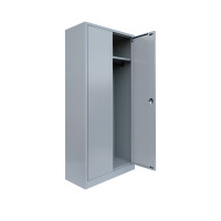 Mehrzweckschrank mit Flügeltüren, H 1800 x B 800 x T 383 mm, lichtgrau - KONFIGURIERBAR