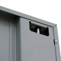 Mehrzweckschrank mit Flügeltüren, H 1800 x B 800 x T 383 mm, lichtgrau - KONFIGURIERBAR