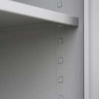 Mehrzweckschrank mit Flügeltüren, H 1950 x B 925 x T 422 mm, lichtgrau - KONFIGURIERBAR