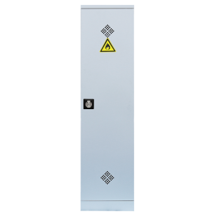 Umweltschrank, 1 Tür, 4 Wannenböden, H 1950 x B 500 x T 422 mm, lichtgrau - KONFIGURIERBAR