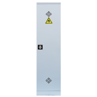 Umweltschrank, 1 Tür, 4 Wannenböden, H 1950 x B 500 x T 422 mm, lichtgrau - KONFIGURIERBAR