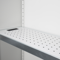 Umweltschrank, 1 Tür, 4 Wannenböden, H 1950 x B 500 x T 422 mm, lichtgrau - KONFIGURIERBAR