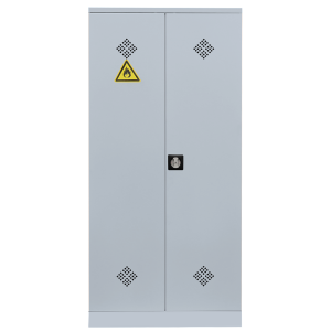 Umweltschrank, 2 Türen, 4 Wannenböden, H 1950 x B 916 x T 422 mm, lichtgrau - KONFIGURIERBAR