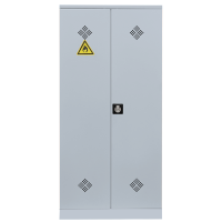 Umweltschrank, 2 Türen, 4 Wannenböden, H 1950 x B 916 x T 422 mm, lichtgrau - KONFIGURIERBAR