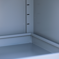 Umweltschrank, 2 Türen, 4 Wannenböden, H 1950 x B 916 x T 422 mm, lichtgrau - KONFIGURIERBAR