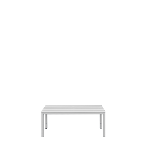 Sitzbank, 400 x 1000 x 400 mm, lichtgrau - KONFIGURIERBAR