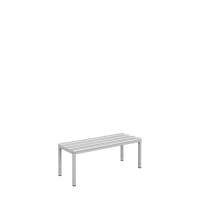 Sitzbank, 400 x 1000 x 400 mm, lichtgrau - KONFIGURIERBAR