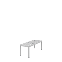 Sitzbank, 400 x 1000 x 400 mm, lichtgrau - KONFIGURIERBAR