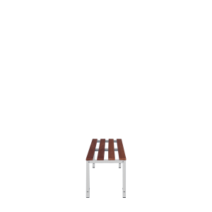 Sitzbank, 400 x 1000 x 400 mm, lichtgrau/buche - KONFIGURIERBAR