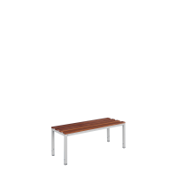 Sitzbank, 400 x 1000 x 400 mm, lichtgrau/buche - KONFIGURIERBAR