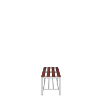 Sitzbank mit Schuhrost, 400 x 1000 x 400 mm, lichtgrau/buche - KONFIGURIERBAR