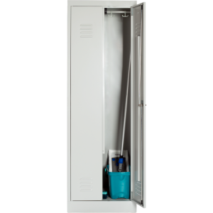 ClassiX Gerätespind, 2 Abteile à 30 cm, 1800 x 590 x 500 mm, lichtgrau - KONFIGURIERBAR