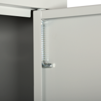ClassiX Gerätespind, 2 Abteile à 30 cm, 1800 x 590 x 500 mm, lichtgrau - KONFIGURIERBAR