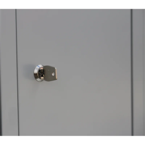 ClassiX Schließfachschrank, 1 Abteil à 3 Fächer, H 1800 x B 310 x T 500 mm, lichtgrau - KONFIGURIERBAR