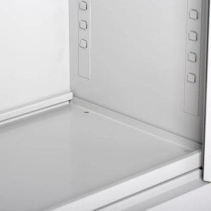 ClassiX Flügeltürenschrank, 1200 x 920 x 420 mm, lichtgrau - KONFIGURIERBAR