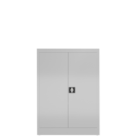 ClassiX Flügeltürenschrank, 1200 x 920 x 420 mm, lichtgrau - KONFIGURIERBAR