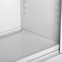 ClassiX Flügeltürenschrank, 1200 x 920 x 420 mm, lichtgrau - KONFIGURIERBAR
