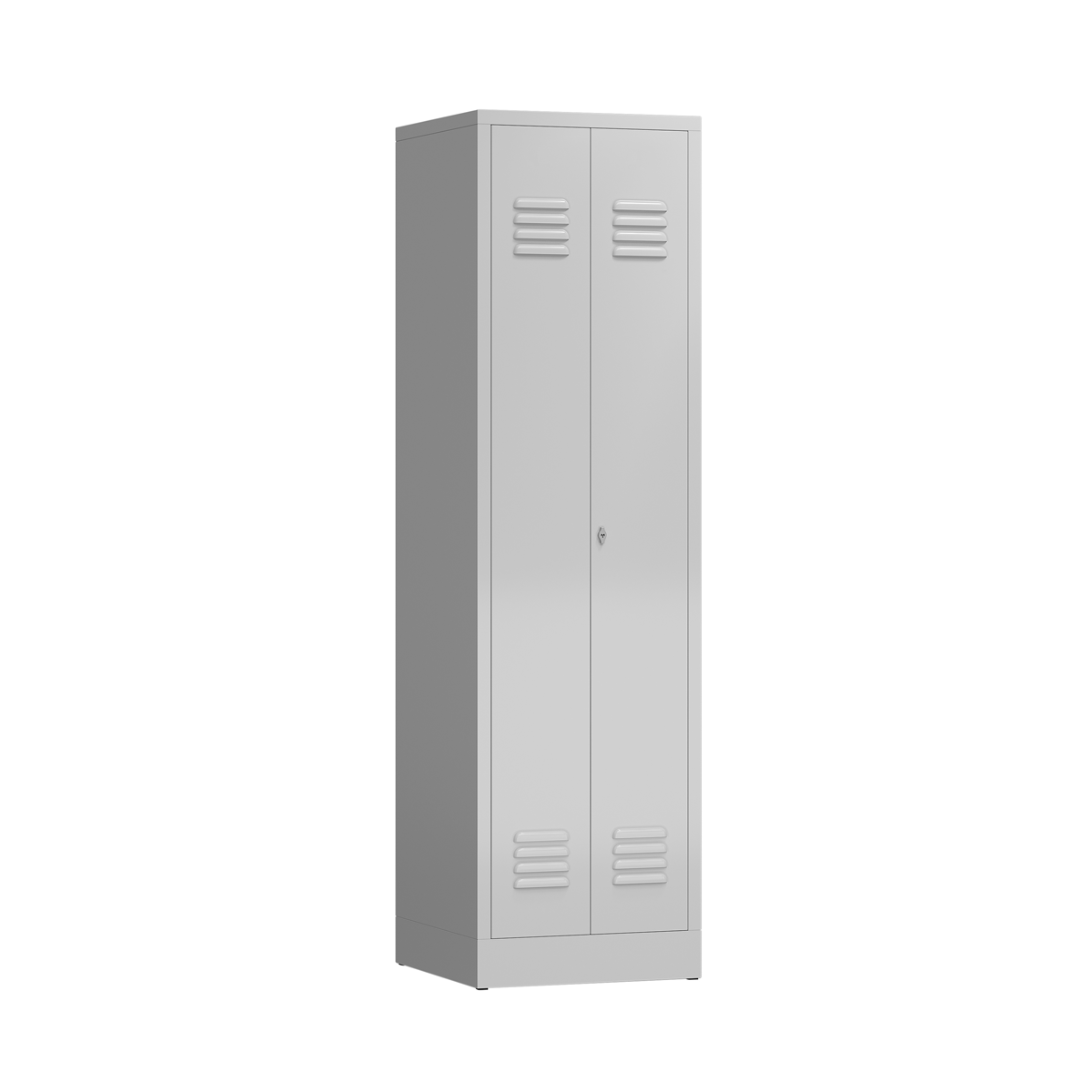 ClassiX Mehrzweckspind, 2 Abteile, 1800 x 500 x 500 mm, lich