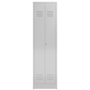 ClassiX Mehrzweckspind, 2 Abteile, 1800 x 500 x 500 mm, lichtgrau - KONFIGURIERBAR