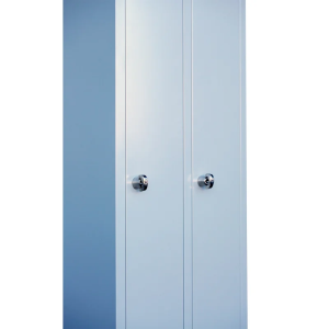 ClassiX Mehrzweckspind, 2 Abteile, 1800 x 500 x 500 mm, lichtgrau - KONFIGURIERBAR